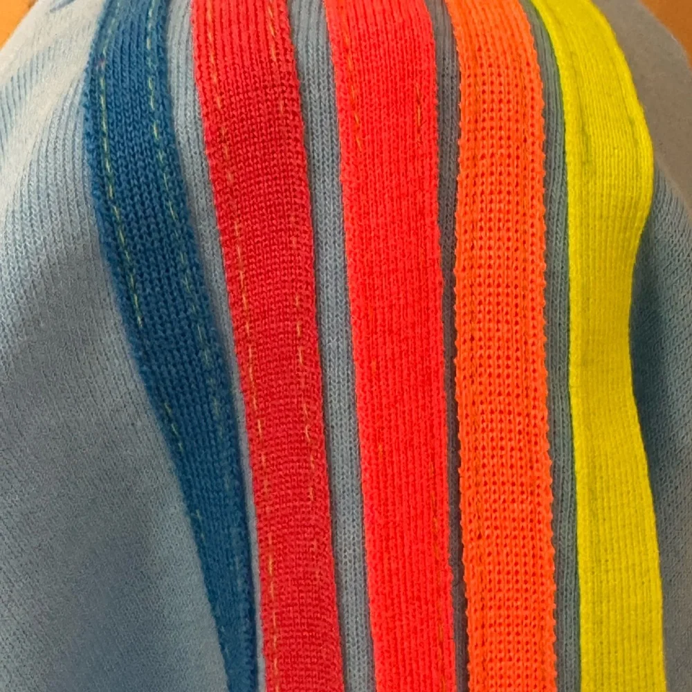 NWT AVIATOR NATION CREWNECK SWEATSHIRT NEON BOLT 5 STRIPES - Picture 7 of 14